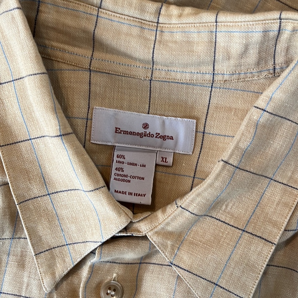 Excellent XL Ermenegildo Zegna Made in Italy Men’s Button Up Shirt.